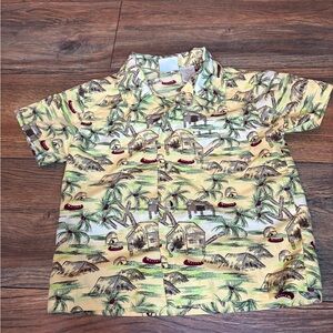 Kids Island Adventure Button Down Shirt